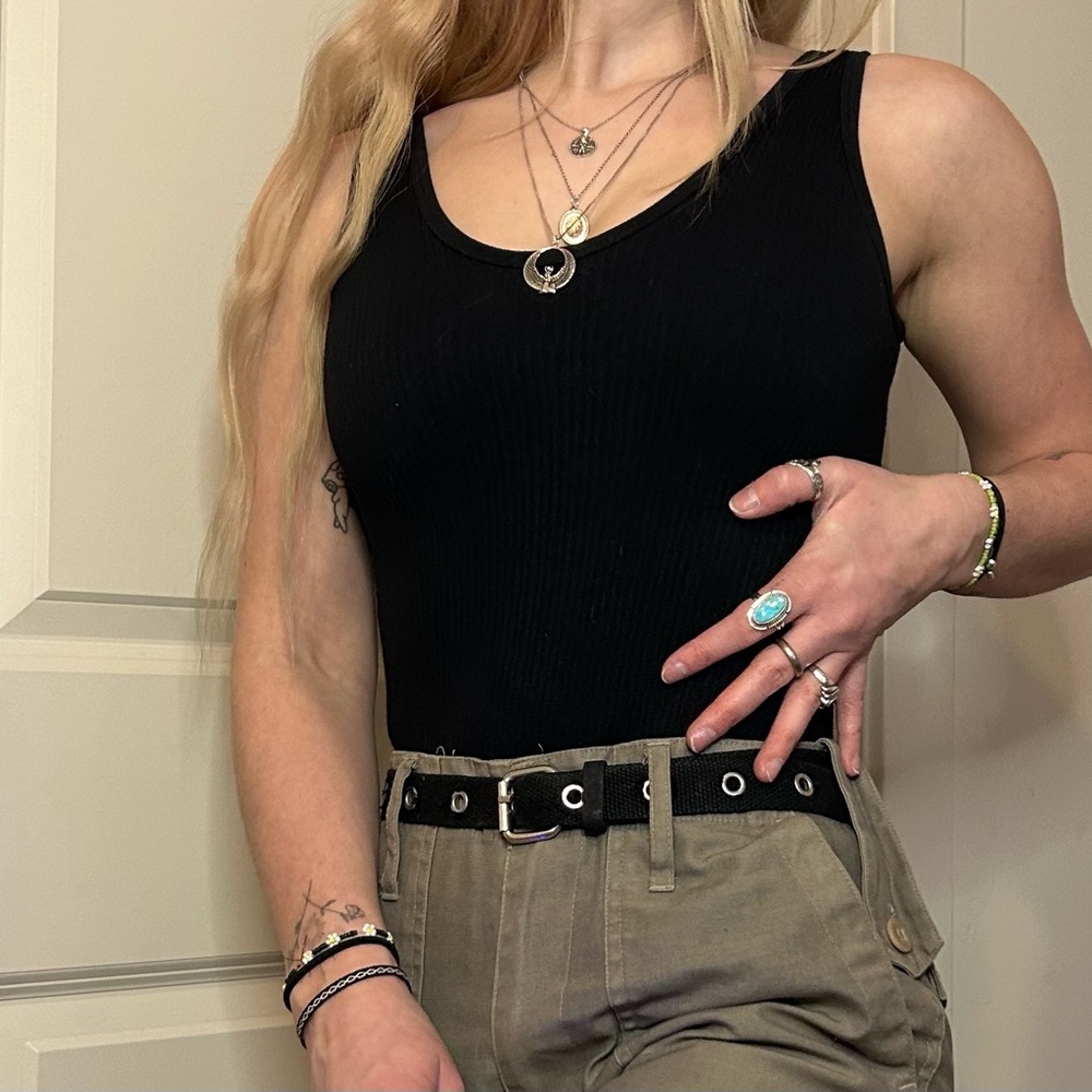 WORN ONCE BLACK BODYSUIT